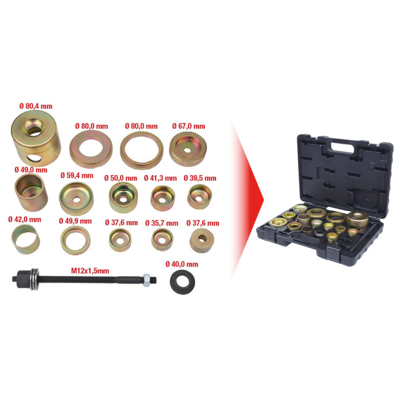 Coffret D'Outils Pour Silentblocs Vag, 18 Pièces