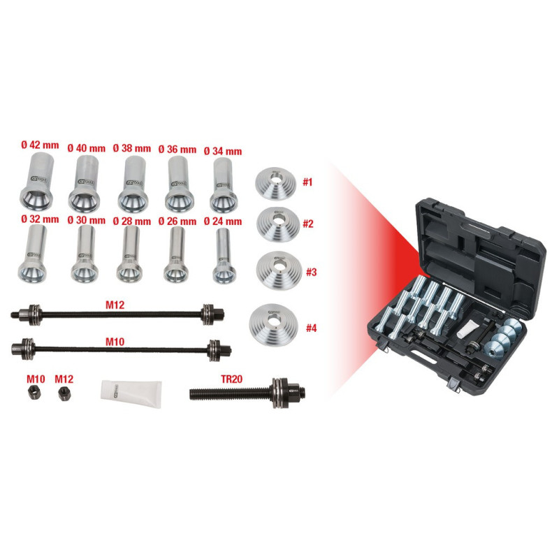 Coffret De Douilles De Pression Étagées, 22 Pcs