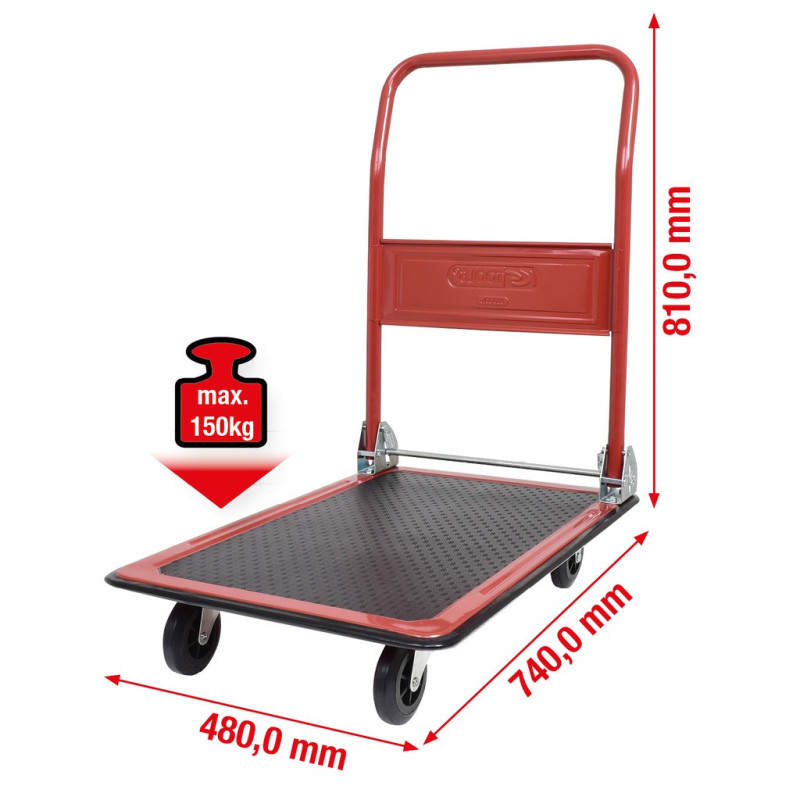 Chariot Pliant, Charge MAX. 150 Kg