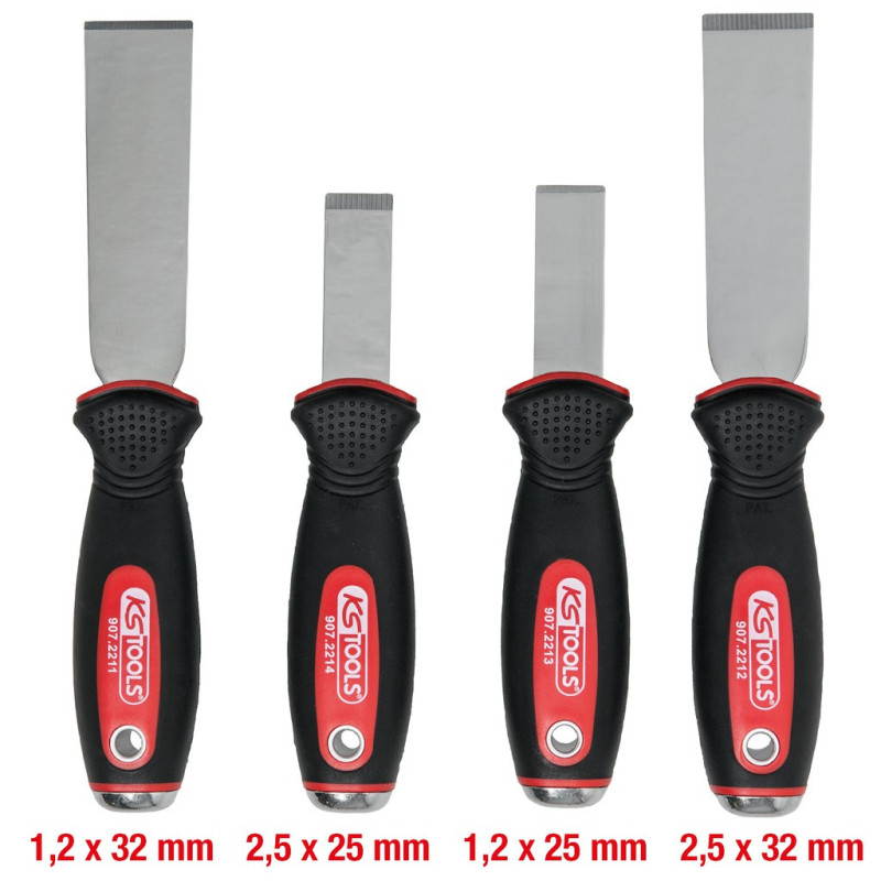 Jeu De 4 Grattoirs À Lame Inox