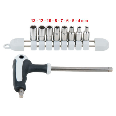 Jeu De Douilles Inox 1/4'', 9 Pcs