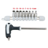 Jeu De Douilles Inox 1/4'', 9 Pcs