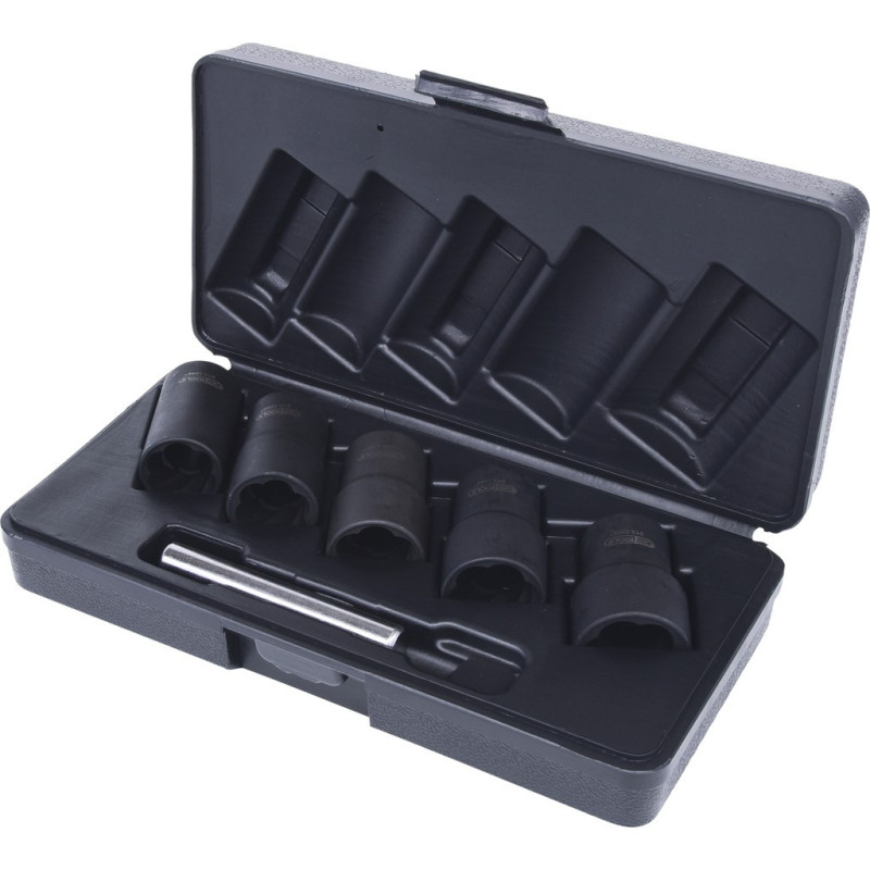 Coffret De 6 Douilles À Chocs 1/2'' Pour Vis Et Écrous Abimés, 19-25 mm