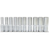 Jeu De 10 Douilles Longues 12 Pans 1/2"