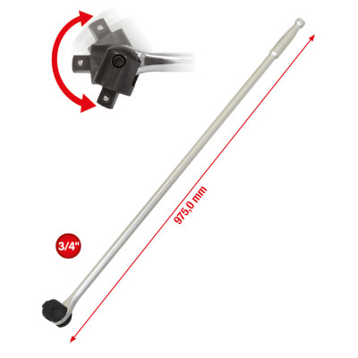 Poignée Articulée Longue 3/4'' - L.1030 mm