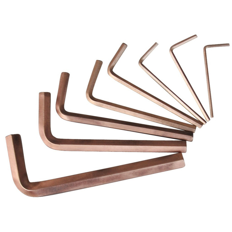 Jeu De Clés Mâles Extra Longues Bronzeplus, 8 Pièces