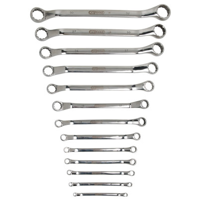 Jeu De 13 Clés Polygonales Contre-Coudées Inox, 5,5 À 32 mm