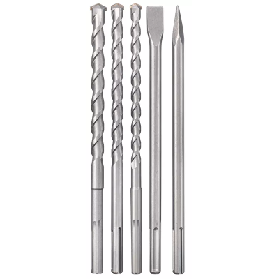 Coffret 5 Forêts SDS MAX Kwb - 3 X Forêts - 1 X Pointrol - 1 X Burin