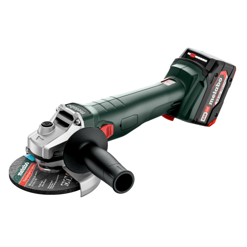 Meuleuse 125 mm 18 V - W 18 L 7-125 -2 X 4,0 Ah Li-Power, Asc 55, Coffret Metabo