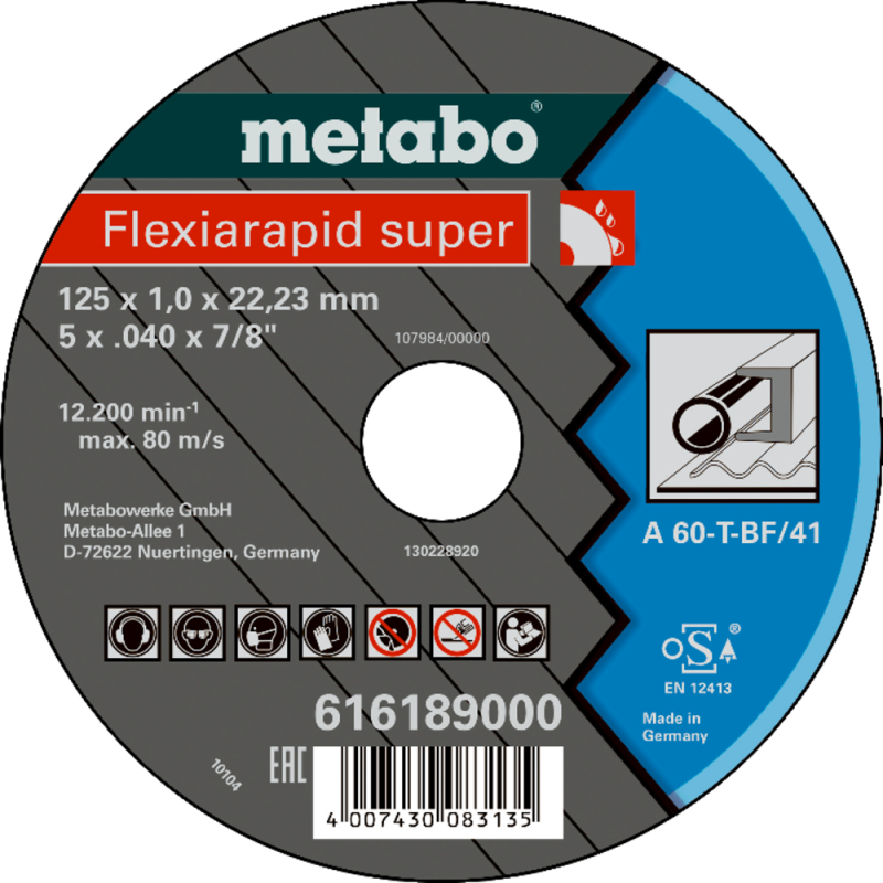 Meules De Tronçonnage - Flexiamant Super 115X1,6X22,2 Acier
