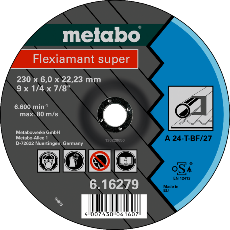 Meules D'Ébarbage - Flexiamant Super 180X6,0X22,2 Acier