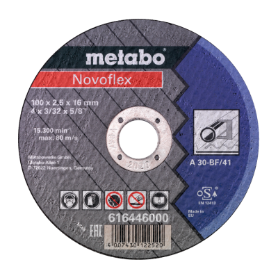 Meules De Tronçonnage - Novoflex 100X2,5X16,0 Acier