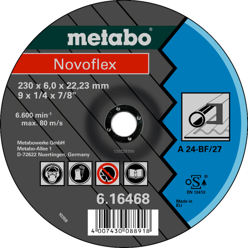 Meules D'Ébarbage - Novoflex 180X6,0X22,2 Acier