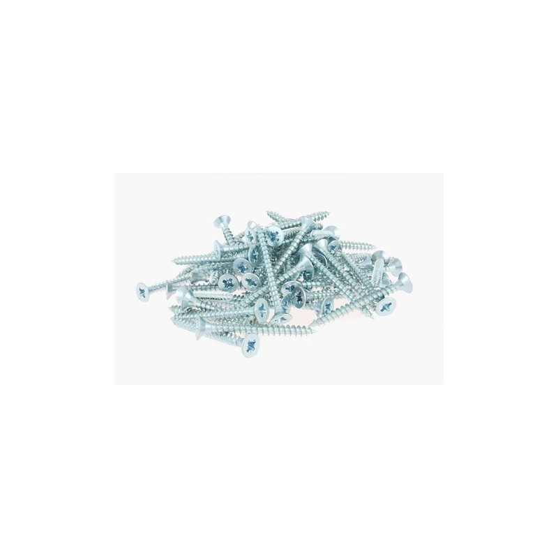 Vis Agglo Tf Pz Ac Zn Bl 6.0 X 60 Fraisee Pozidriv Acier Znblanc Boite X 150Pcs