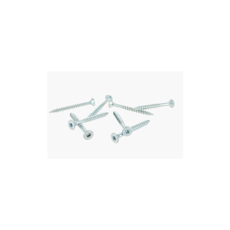 Vis Agglo Tf Torx Ac Zn Bl 6.0 X 40/24 Fraisee Torx Acier Znblanc Boite X 250Pcs