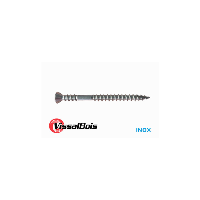 Vissalbois Terrasse Double Filet Inox A25X50 Fraisee Torx Inoxa2 0 Boite X 200Pc
