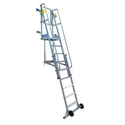 Echelle A Plateforme Hauteur Reglable Pour Acces Dalle - 6 A 9 Marches