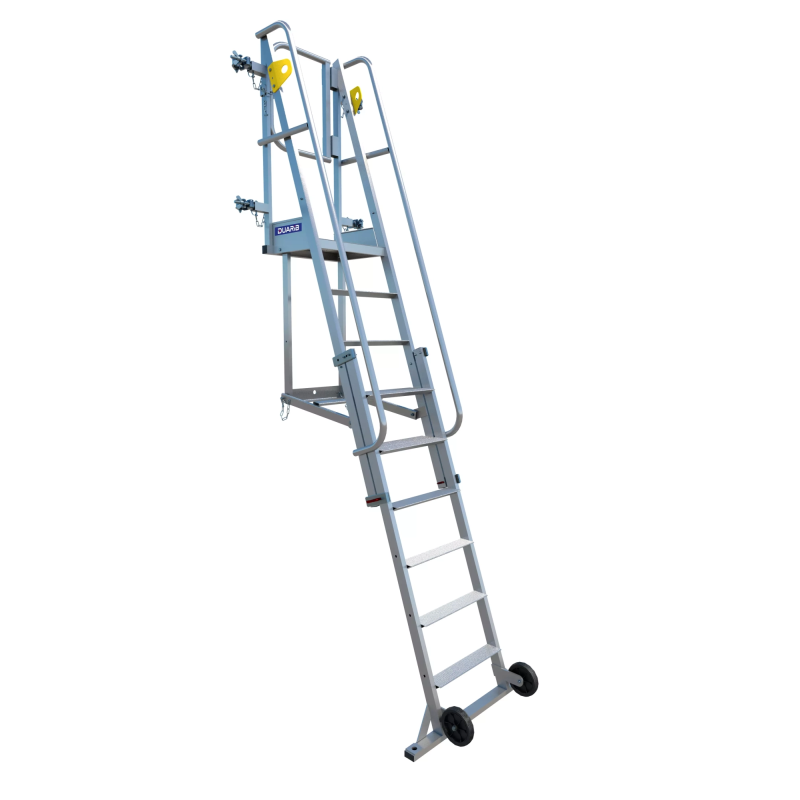 Echelle A Plateforme Hauteur Reglable Pour Acces Dalle - 6 A 9 Marches