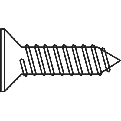 Vis Hc Bout Cuvette 12X45 Brut Brut 100Pcs