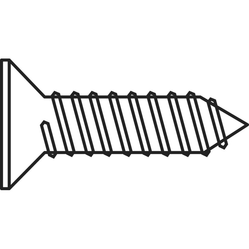 Vis Hc Bout Cuvette 12X45 Brut Brut 100Pcs