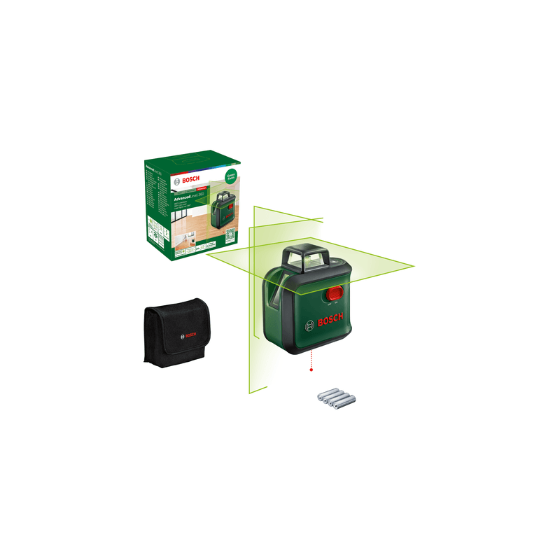 Laser Lignes Advancedlevel 360 Livré Avec Une Housse De Transport, 4 Piles X 1,5
