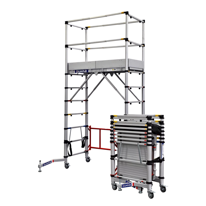 Echaf Roulant Alu - Altitude Alu - Long. 1M65 - Hp 4M80 - Base Std - Gc Lisses