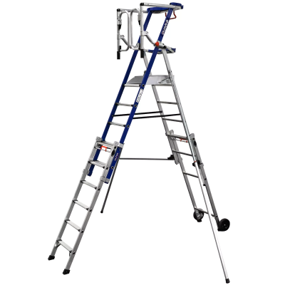 Plateforme Ind Roul Hauteur Fixe - Avec Stabilisateurs - Ultim 7 Marches