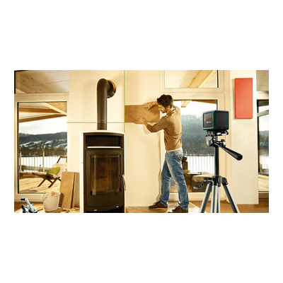 Laser Lignes Quigo Green Set Livré Avec Trépied 1,1M, Manuel D'Utilisation Et 2