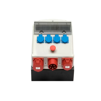 Coffret De Chantier 250V 415V - Avec Arrêt D'Urgence - Sans Rallonge