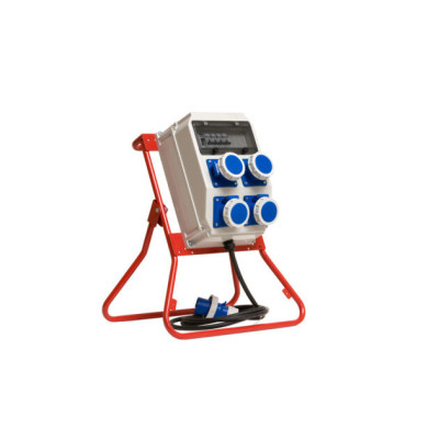 Coffret De Chantier 4 Prises P17 IP66 250V - Arrêt D'Urgence - 2M H07Rnf 3G2,5