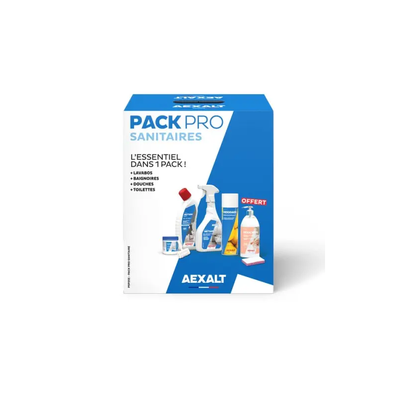 Pack Pro Sanitaire 7 Articles - L'Essentiel Dans Pack Coffret