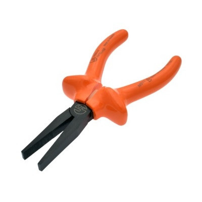 Pince Plate À Bec Long Gainée Isolée, L.160 mm