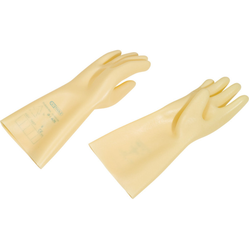 Gants D'Électricien En Latex Naturel Beige, Classe 0 Azc, T10