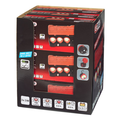 Présentoir De 9 Coffrets De 3 Projecteurs LEDs 3W