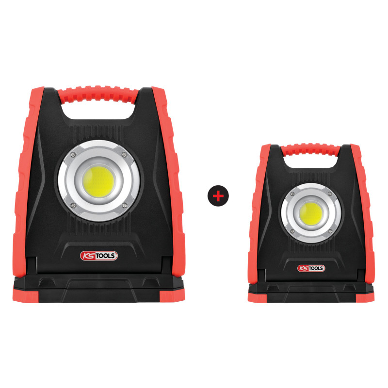 Lot De 2 Projecteurs Mobiles À LED 10W 1000Lumens + 30W 3000Lumens