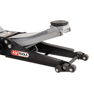 Cric Hydraulique Extra-Bas Acier Ultimate 2T Avec Double-Roues Avant