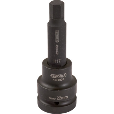 Douille Tournevis À Chocs Longue 3/4'' 6 Pans, 24 mm