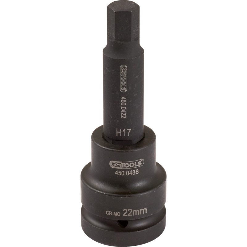 Douille Tournevis À Chocs Longue 3/4'' 6 Pans, 24 mm