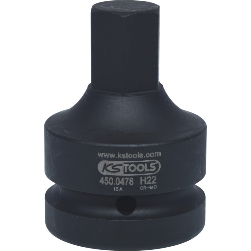 Douille Tournevis À Chocs 6 Pans 1'', 22 mm