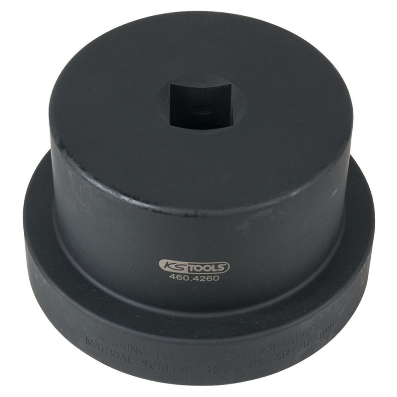 Douille Pour Écrous Moyeux Avec Guide 1, 12 Pans, 120 mm