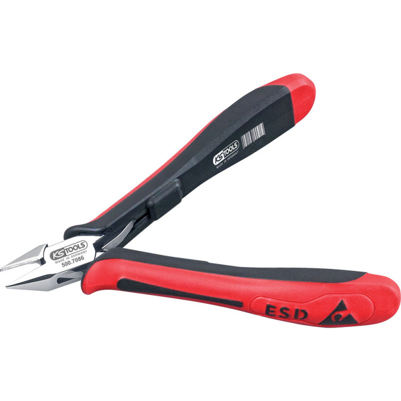 Pince Esd Coupante Diagonale Tête Pointue Becs Biseautés, 125 mm