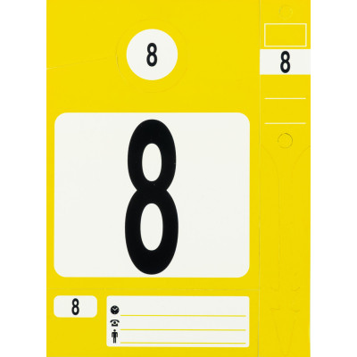 Jeu D'Étiquettes Et Porte-Clés, Jaune, 300 Pcs