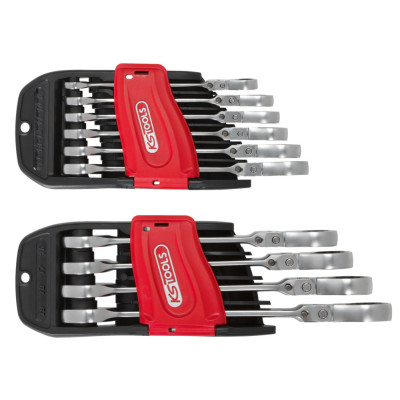 Jeu De 10 Clés Mixtes À Cliquet À Tête Inclinable À Verrouillage Gearplus®