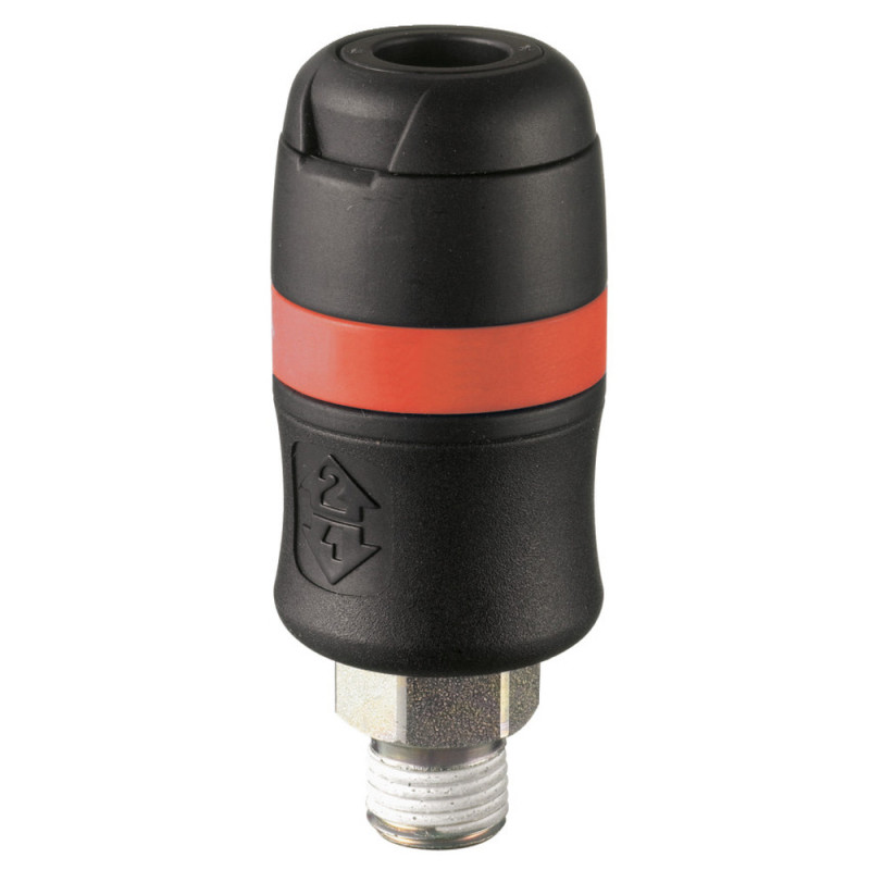 Coupleur Rapide Fileté Mâle 1/2'' - L.44Mm