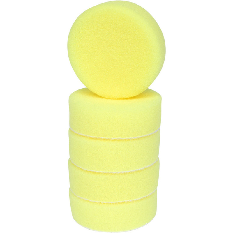 Lot De 5 Tampons De Nettoyage En Plastique Jaune, Diam. 85 mm Pour 515.5120-515.