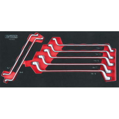 Module De Clés Polygonales Contre-Coudées 75°, 7 Pièces