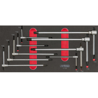 Module De Clés Mâles Torx À Poignée En T, 9 Pièces