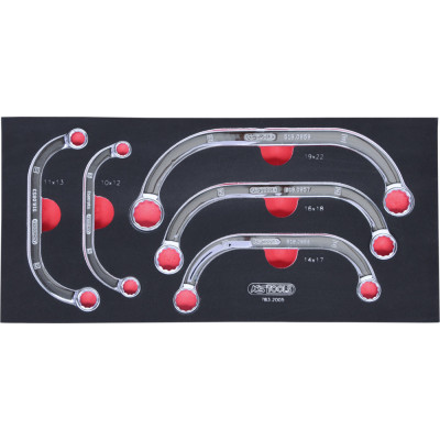 Module De Clés Polygonales Demi-Lunes, 5 Pièces