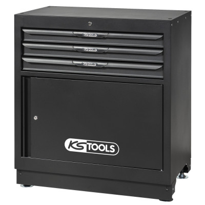 Bloc Srm 3 Tiroirs + Porte, 34'' - L. 861 X P. 500 X H. 954 mm