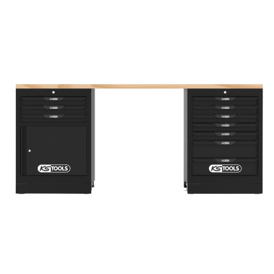 Etabli Srm 10 Tiroirs + 1 Porte, L.2215 X P.500 X H.994 mm